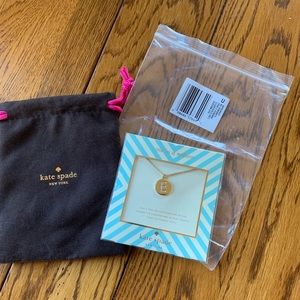 Kate Spade “E” Initial Necklace